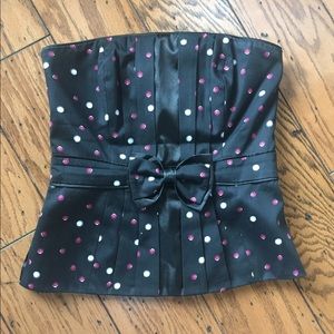 Size 0 White House Black Market Strapless Top